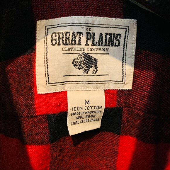 The Great Plains Flannel Shirt Size Medium - Picture 3 of 3
